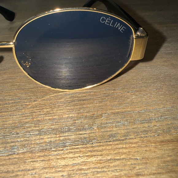 Celine Black Sunglasses Temple Arm with Gold Logo - Picture 7 of 7
